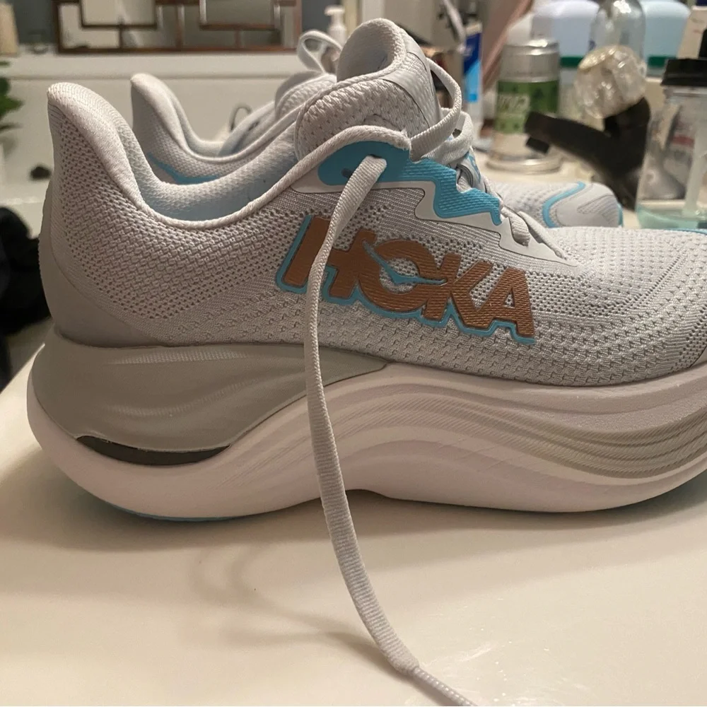 Hoka Women’s Skyward X Gray Blue Size 6 (6D) - Used 27 mi, Like New. $75 Floor - Picture 7 of 16